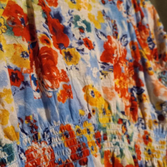 Rainbow Flower T shirt Blouse - Picture 6 of 6